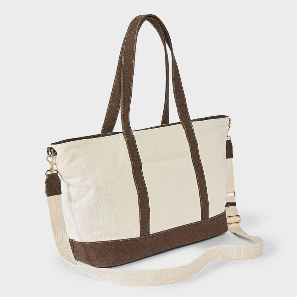 Canvas Weekender Bag - Universal Thread Brown - Picture 3 of 4